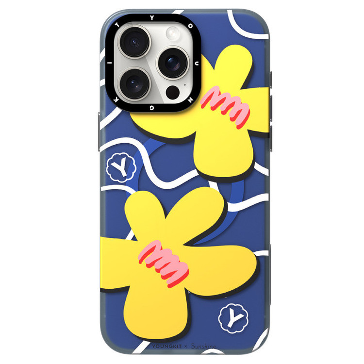 کاور یانگ کیت مدل Yellow Bloom مناسب برای گوشی موبایل اپل iphone 14promax