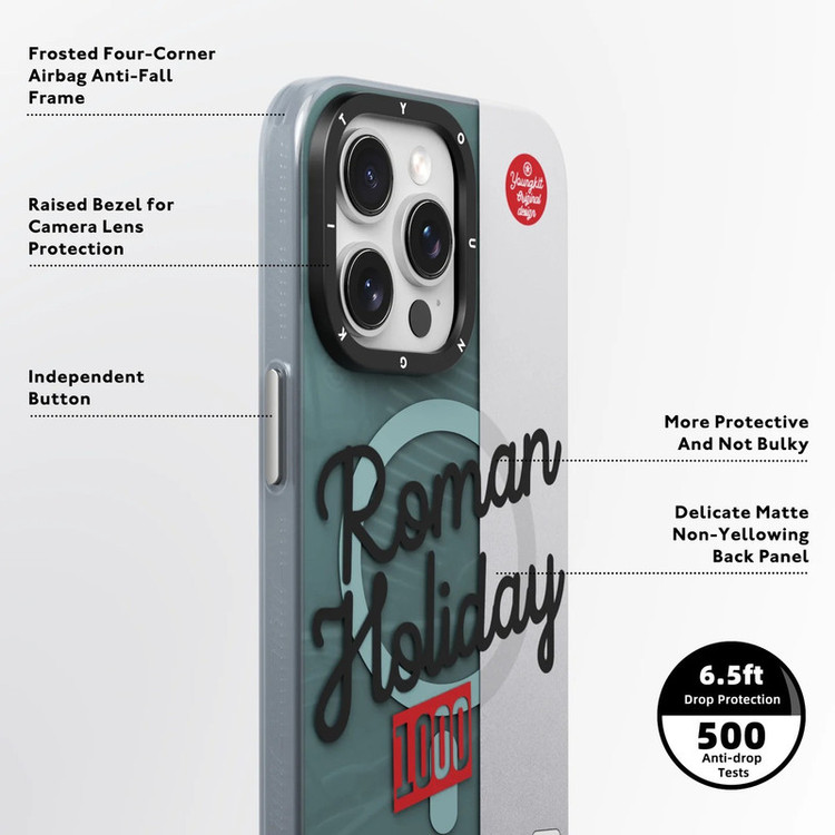 کاور یانگ کیت مدل Roman Holiday کد Z02 مناسب برای گوشی موبایل اپل iphone 15promax