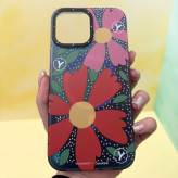کاور یانگ کیت مدل Red sunshine flowery smile مناسب برای گوشی موبایل اپل