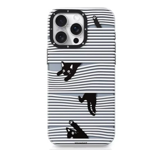 کاور یانگ کیت مدل black cat adventure مناسب برای گوشی موبایل اپل iphone 15 pro max