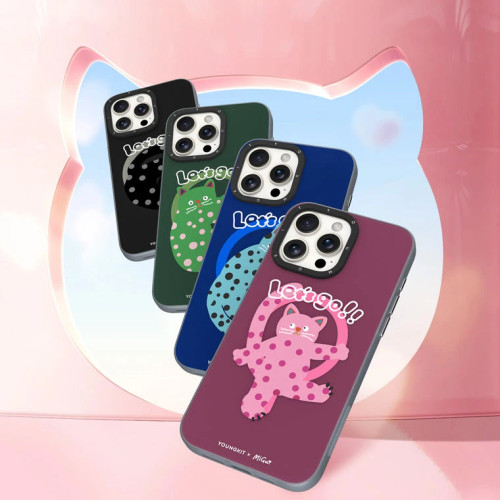 کاور یانگ کیت مدل Polka Dot Catمناسب برای گوشی موبایل اپل iphone 14promax
