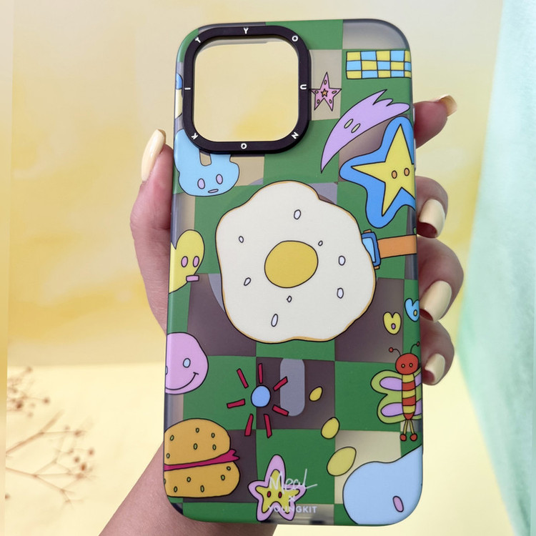 کاور یانگ کیت مدل sun fried egg مناسب برای گوشی موبایل اپل Apple iphone 15 promax