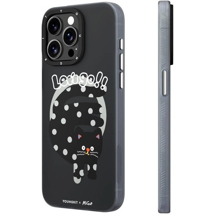 کاور یانگ کیت مدل Polka dot cat مناسب برای گوشی موبایل Apple iphone 15 promax