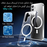 کاور مدل شفاف مگسیف مناسب برای سامسونگ Galaxy S25Fe